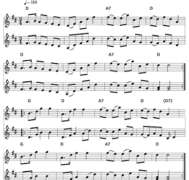 sheet music melody and harmony