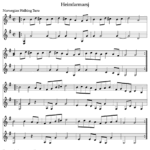 Heimfarmarsj sheet music