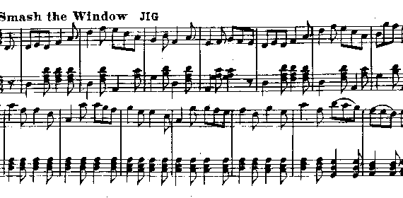 A musical score with notes and birds on it.