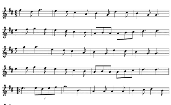 A sheet music with the words christmas day ida moarnin