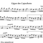Sheet music for Gigue des Capuchons